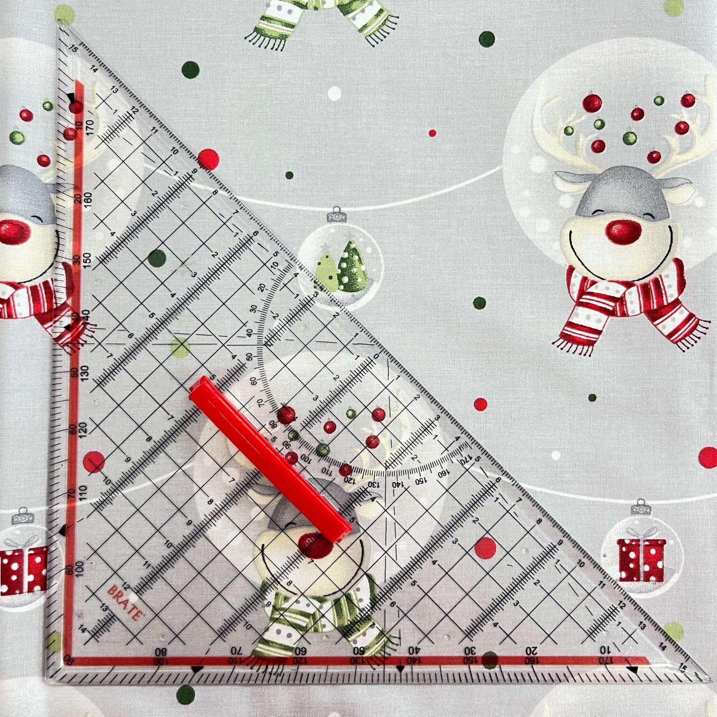 Le Coupon 120x100 Mytissus® - Rennes Fond Gris - MYTISSUS