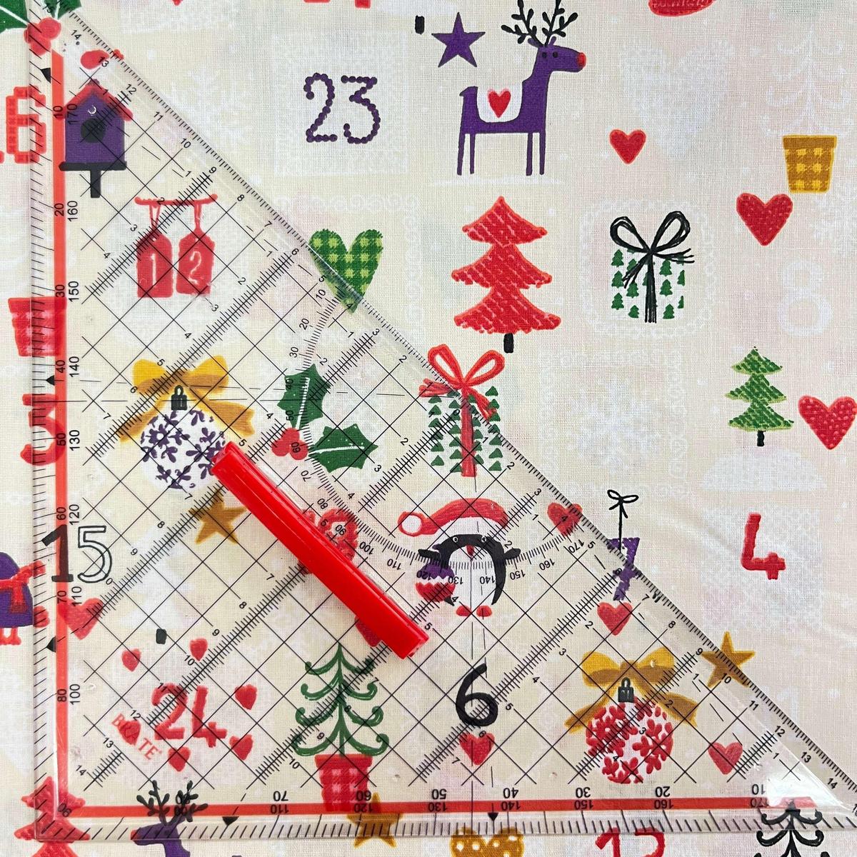 Coupon 100 % Coton 1m x 1m20 - Calendrier de l'Avent - 7,77 €-Boutique MyTissus Marckolsheim Alsace