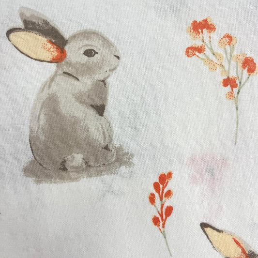Coupon 100 % Coton 1m x 1m20 - Lapins Mignons - 7,77 €-Boutique MyTissus Marckolsheim Alsace