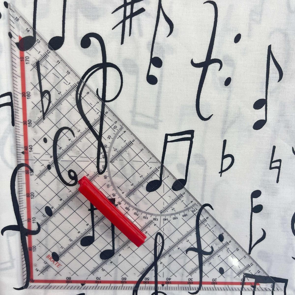 Coupon 100 % Coton 1m x 1m20 - Notes de Musique - 7,77 €-Boutique MyTissus Marckolsheim Alsace