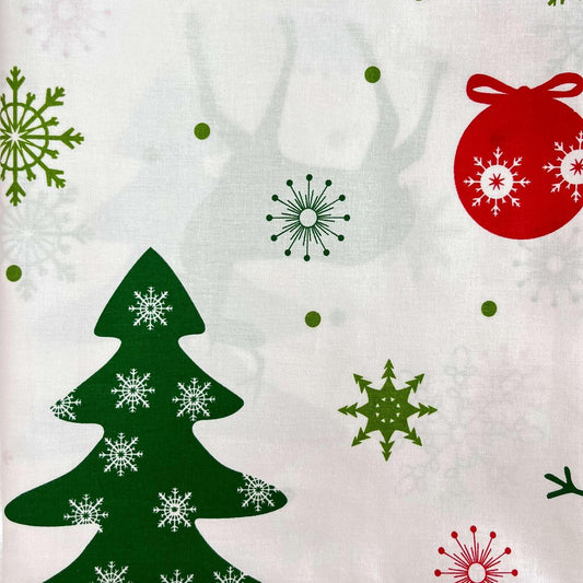 Coupon 100 % Coton 1m x 1m20 - Sapins - 7,77 €-Boutique MyTissus Marckolsheim Alsace