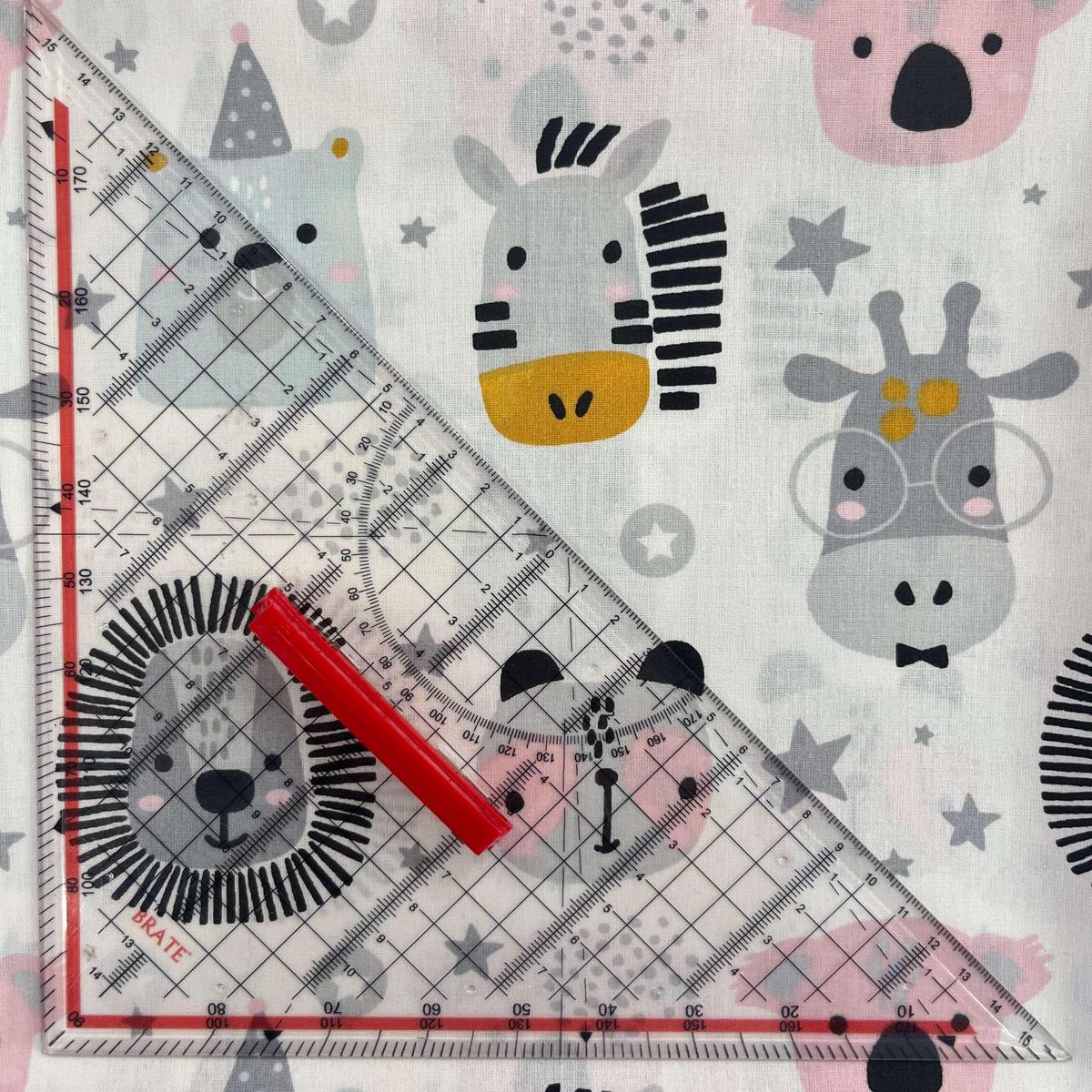 Coupon 100 % Coton 1m x 1m20 - Têtes Animaux - 7,77 €-Boutique MyTissus Marckolsheim Alsace