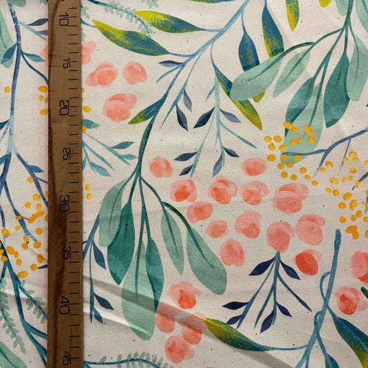 Tissu Impression Numérique - Aquarelle Feuillages pour Déco et Mode - Boutique MyTissus Marckolsheim Alsace