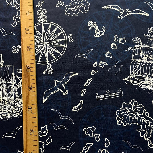 Tissu Impression Numérique - Navigation pour Déco et Mode - Boutique MyTissus Marckolsheim Alsace