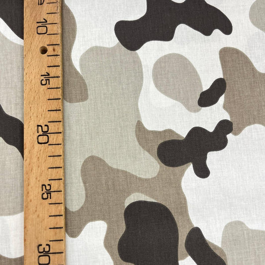Tissu Popeline de Coton 240cm - Camouflage Militaire Marron - MyTissus pour Déco et Mode - Boutique MyTissus Marckolsheim Alsace