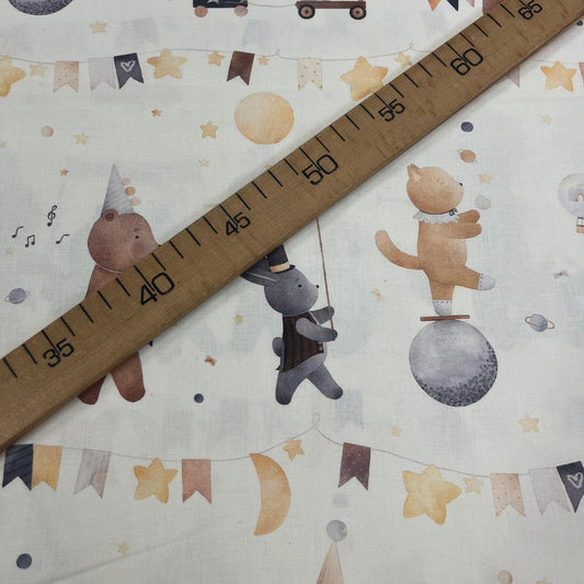 Tissu Popeline de Coton 240cm - Le Cirque - MyTissus pour Déco et Mode - Boutique MyTissus Marckolsheim Alsace