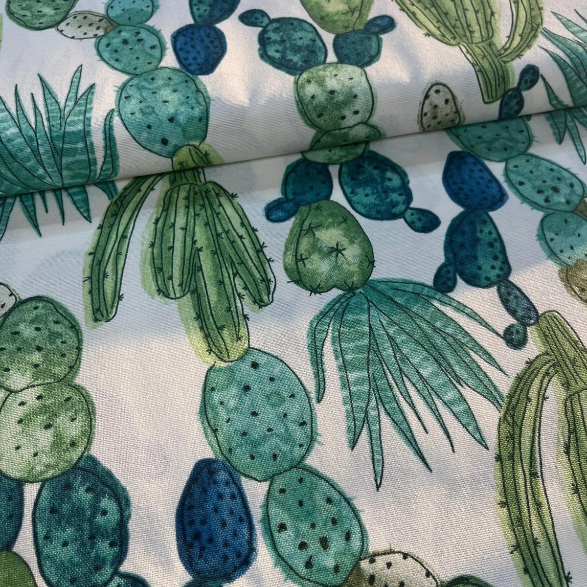 Toile Déperlante Premium - Cactus pour Déco et Mode - Boutique MyTissus Marckolsheim Alsace
