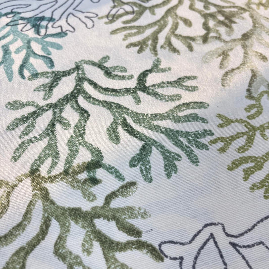 Toile Déperlante Premium - Coraux Marins Verts pour Déco et Mode - Boutique MyTissus Marckolsheim Alsace
