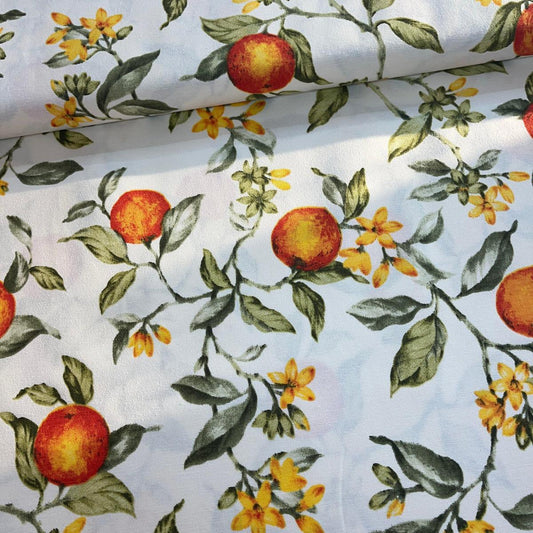 Toile Déperlante Premium - Orangers pour Déco et Mode - Boutique MyTissus Marckolsheim Alsace