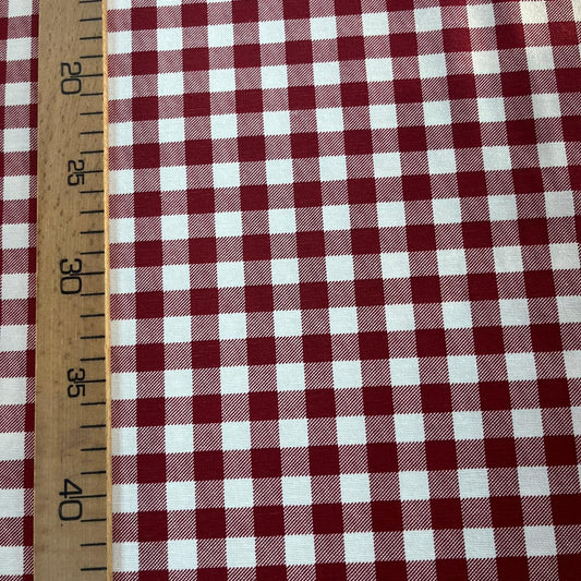 Toile Déperlante Premium - Vichy Rouge Savoie pour Déco et Mode - Boutique MyTissus Marckolsheim Alsace