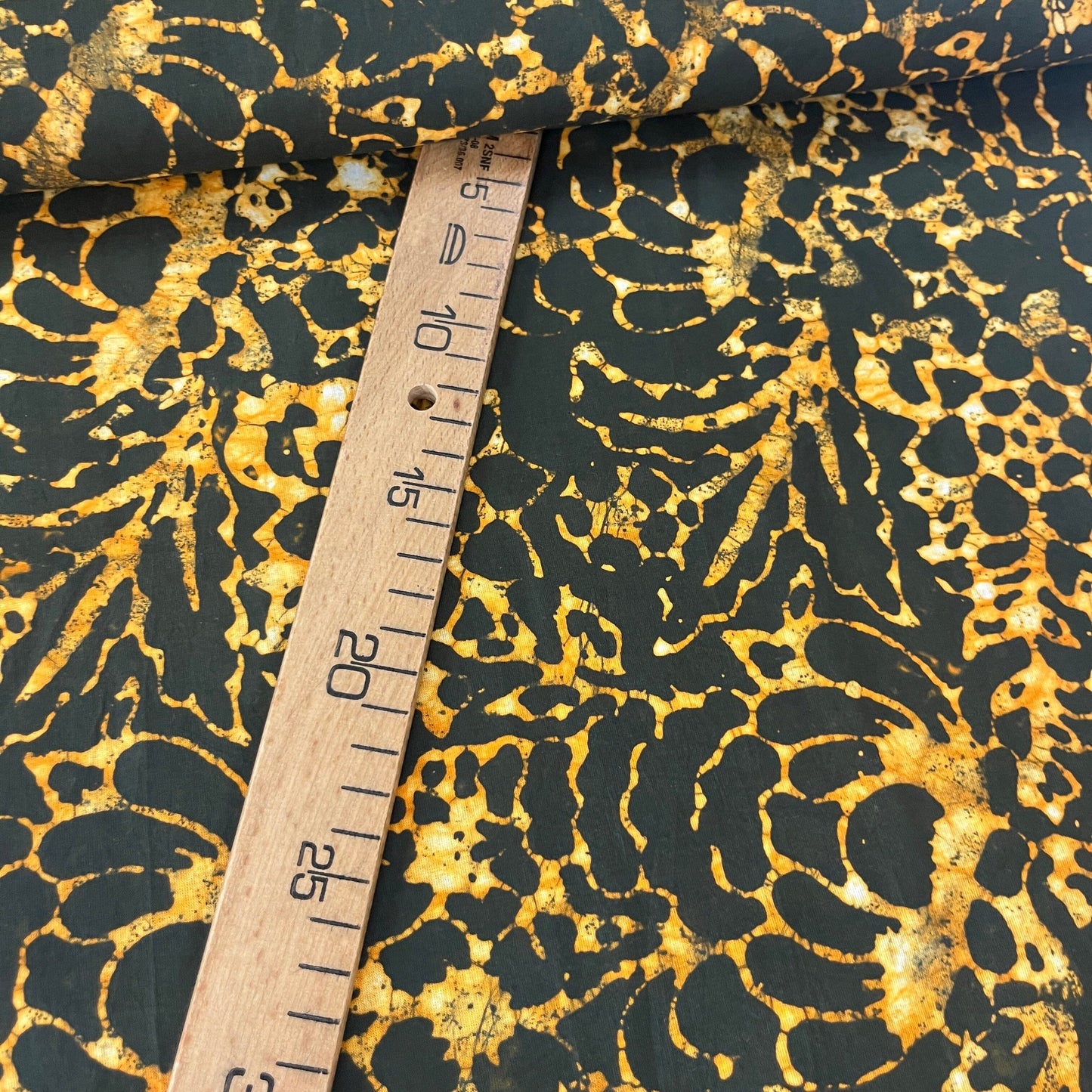 Batik Flamme Or - Teinture Main MYTISSUS