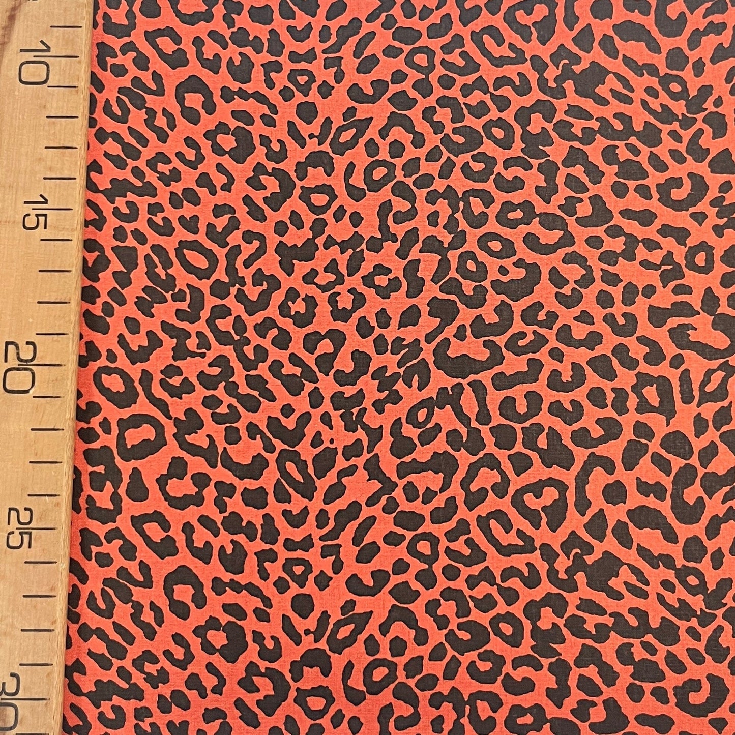 Coupon Patchwork Mytissus® - Leopard Terracotta Tissu Coton MYTISSUS