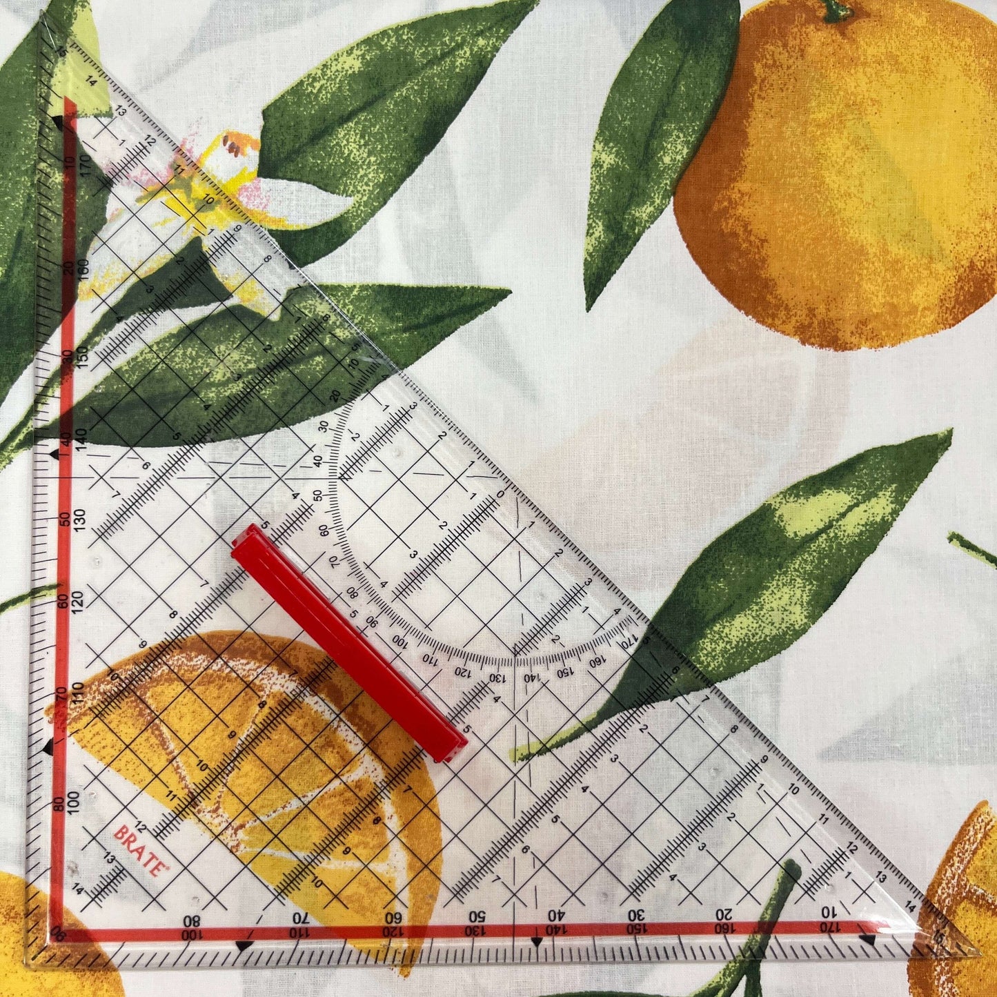 Le Coupon 120x100 Mytissus® - Citrons Tissu Coton MYTISSUS