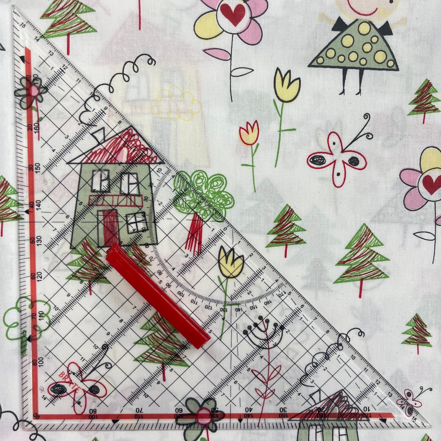 Le Coupon 120x100 Mytissus® - Dessin et Coloriage Tissu Coton MYTISSUS