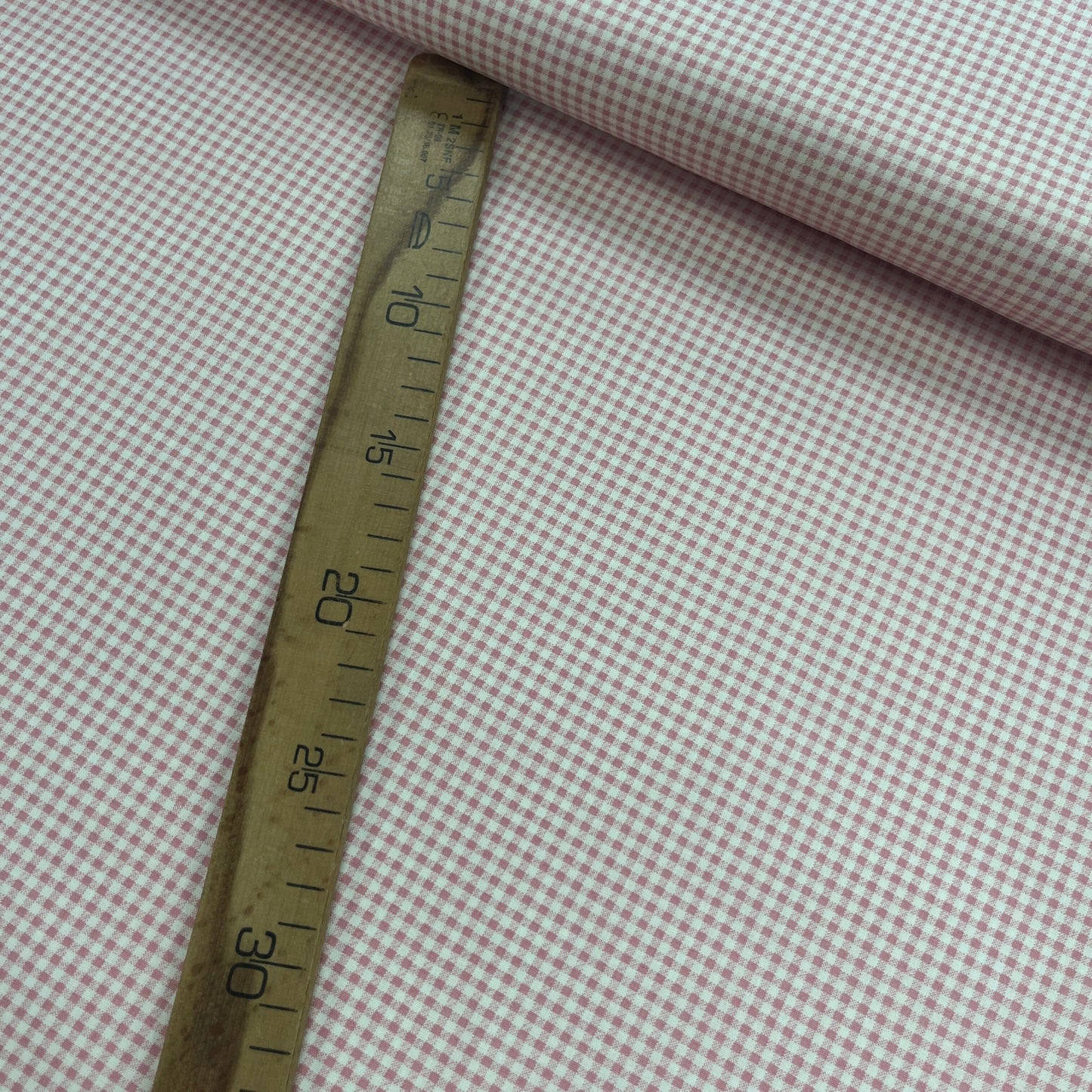 Le Grand Coupon 3m Mytissus® - Vichy Vieux Rose Tissu Coton MYTISSUS