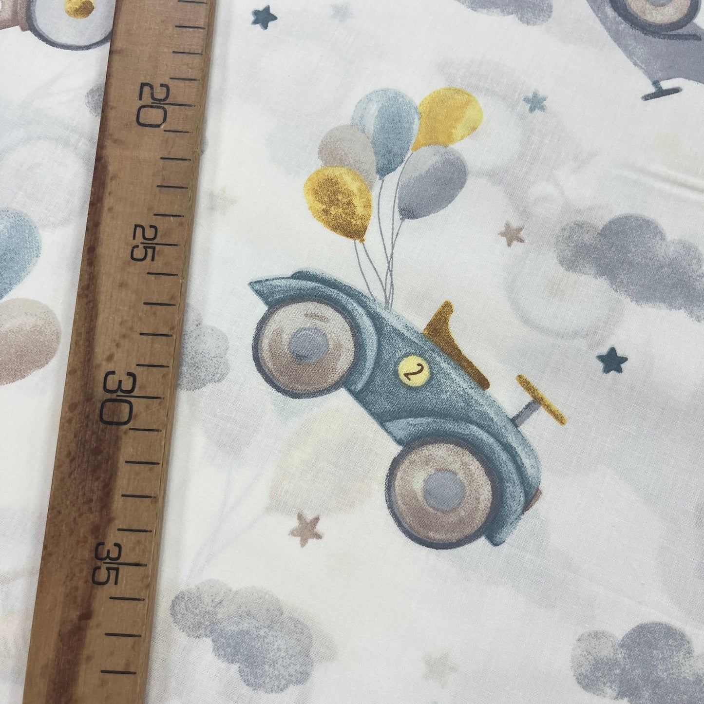 Le Grand Coupon 3m Mytissus® - Voiture Vintage Tissu Coton MYTISSUS