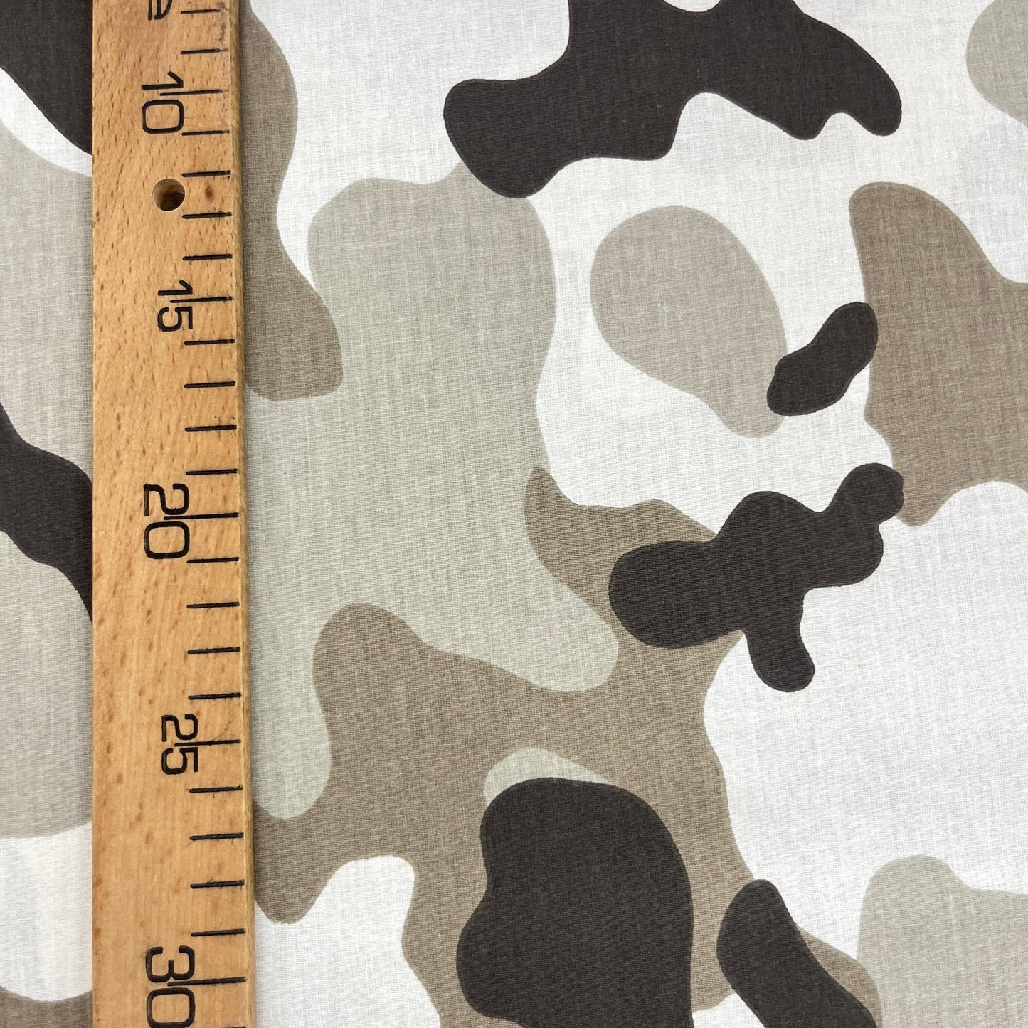 Popeline 100 % Coton Mytissus® - Camouflage Militaire Marron - MYTISSUS