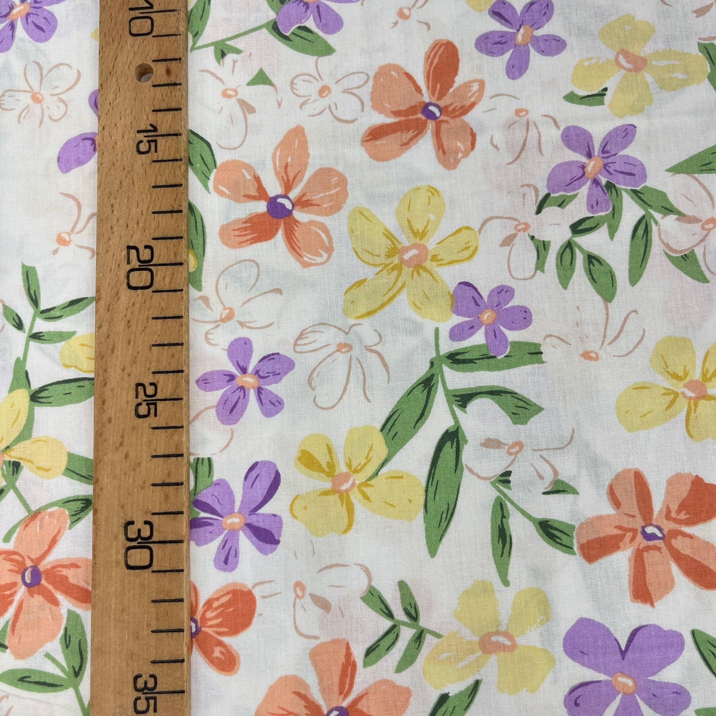 Popeline 100 % Coton Mytissus® - Fleurs Aquarelle Tissu Coton MYTISSUS