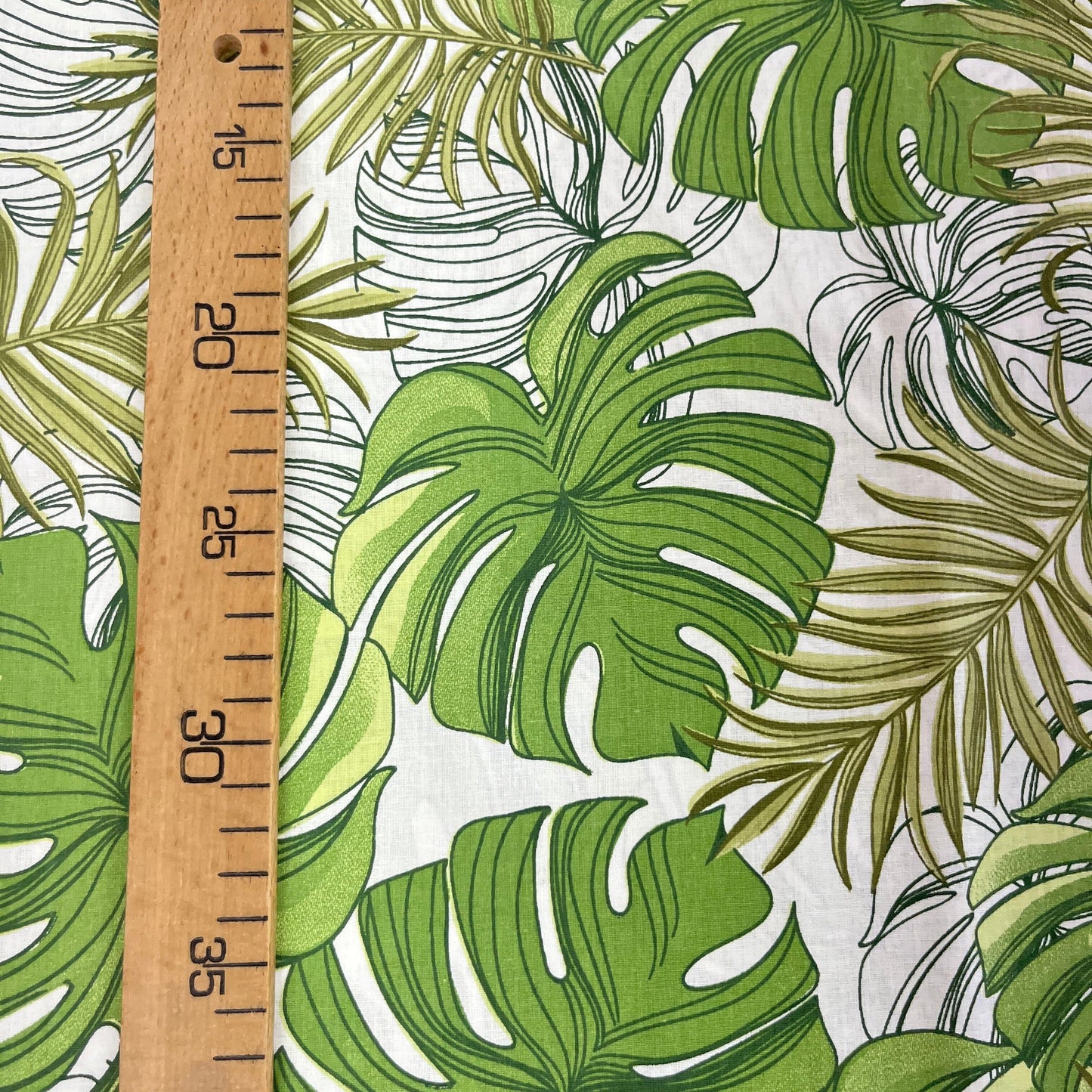 Popeline 100 % Coton Mytissus® - Grandes Feuilles Tissu Coton MYTISSUS