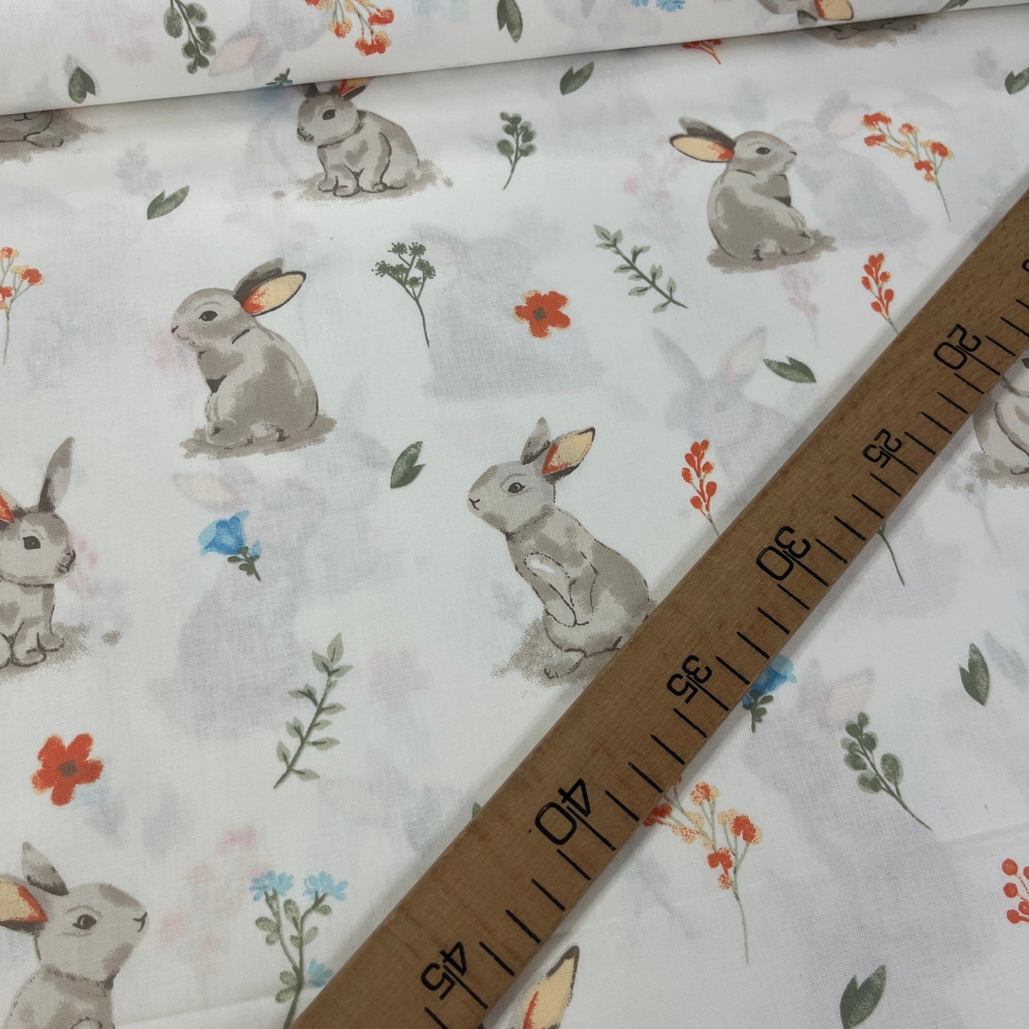 Popeline 100 % Coton Mytissus® - Lapins Mignons Tissu Coton MYTISSUS