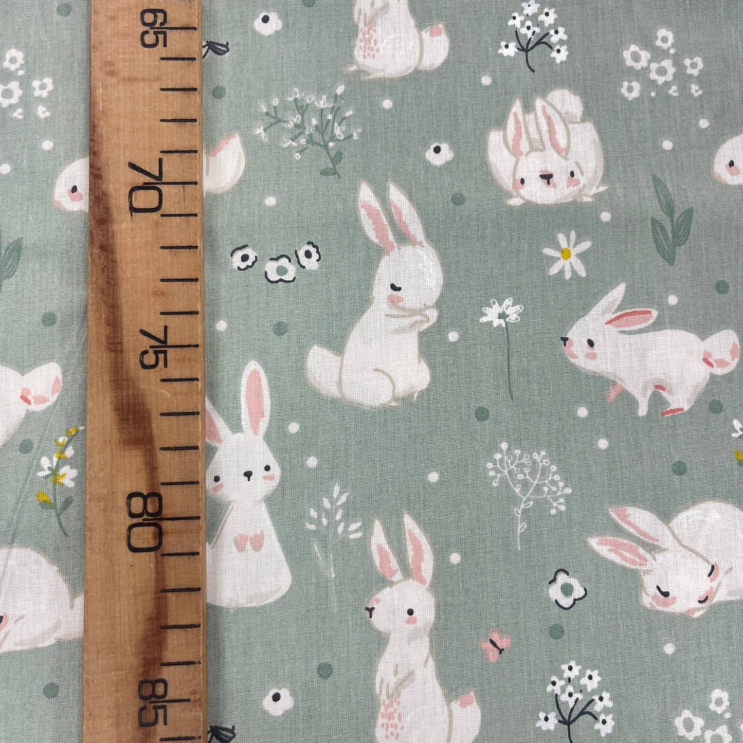 Popeline 100 % Coton Mytissus® - Lapins Pâques Tissu Coton MYTISSUS