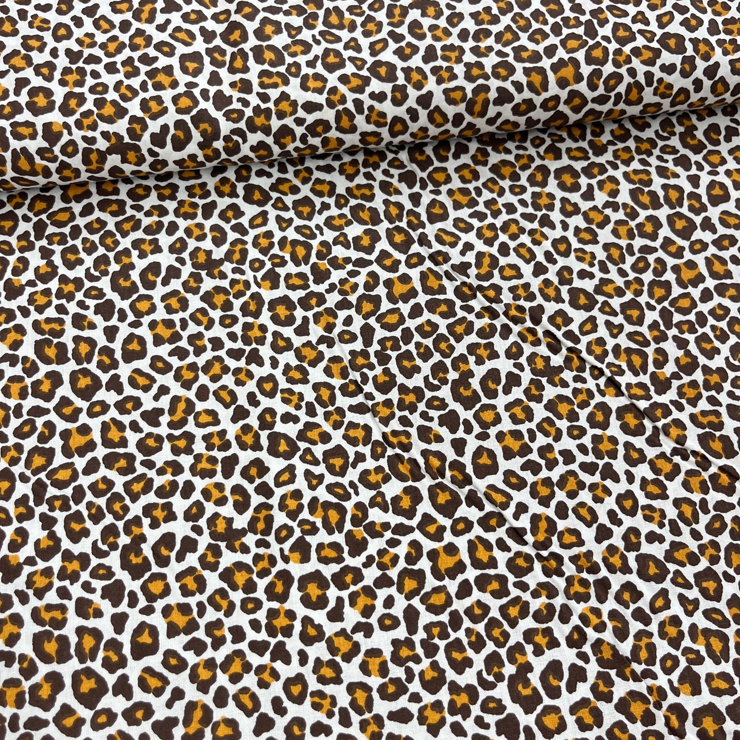Popeline 100 % Coton Mytissus® - Léopard Véritable Tissu Coton MYTISSUS