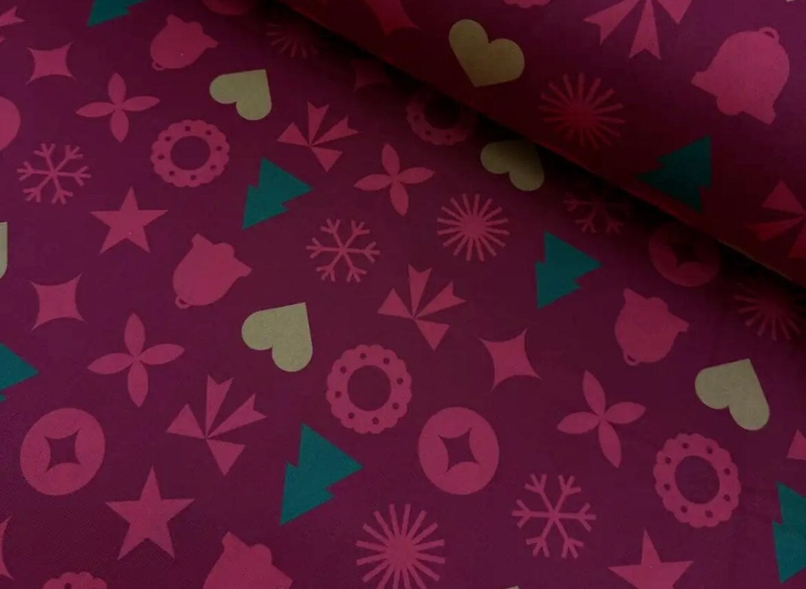 Popeline 100 % Coton Mytissus® - Motifs de Noël Tissu Coton MYTISSUS