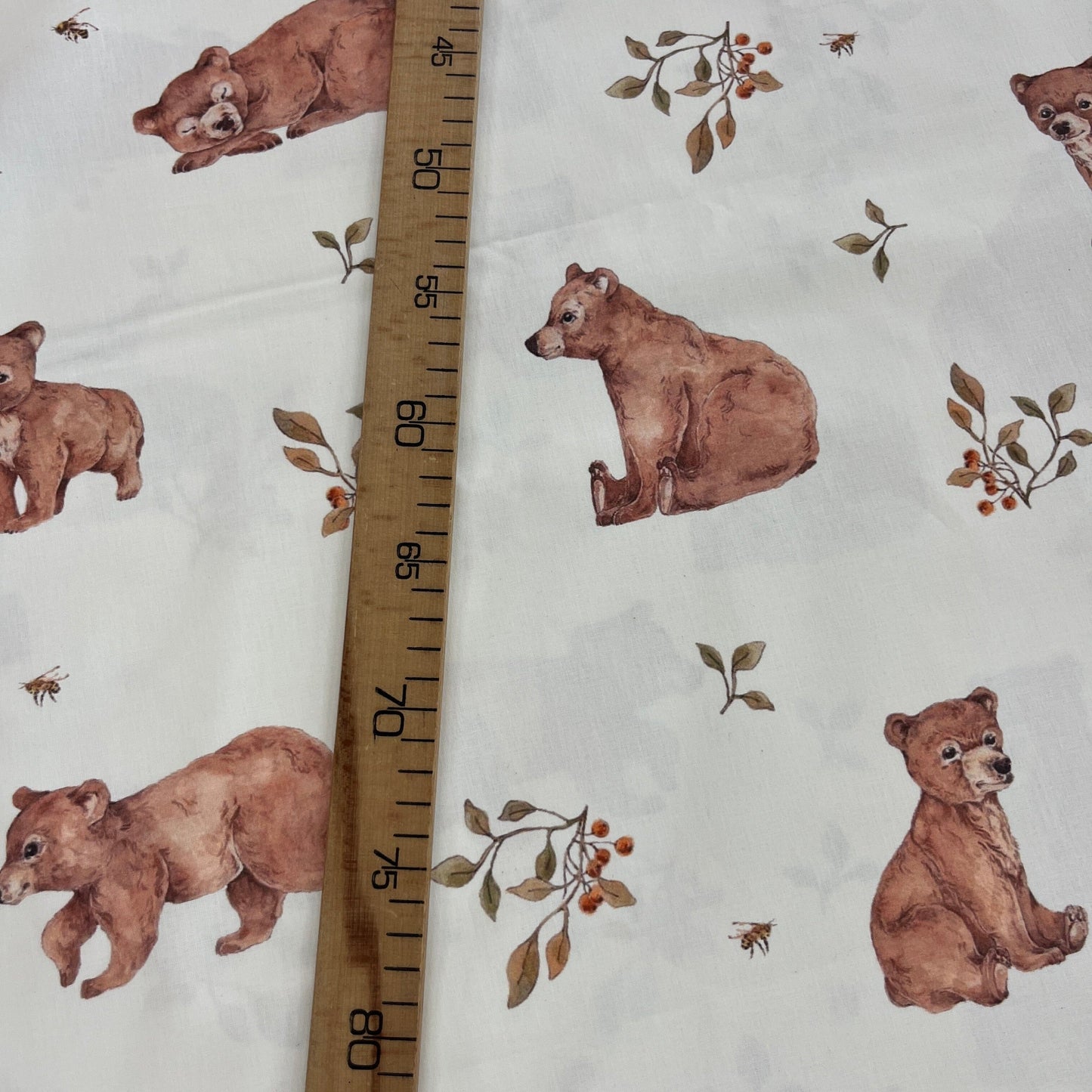 Popeline 100 % Coton Mytissus® - Ours Mignon Tissu Coton MYTISSUS