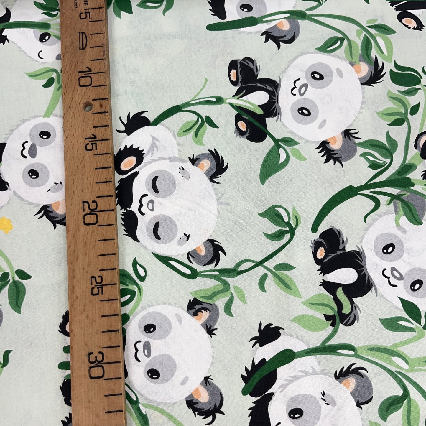 Popeline 100 % Coton Mytissus® - Panda Heureux Tissu Coton MYTISSUS