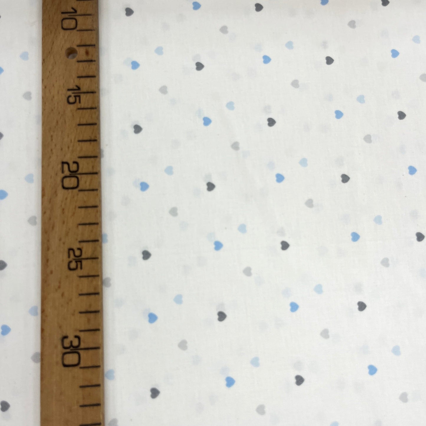 Popeline 100 % Coton Mytissus® - Petits Cœurs Bleus Tissu Coton MYTISSUS