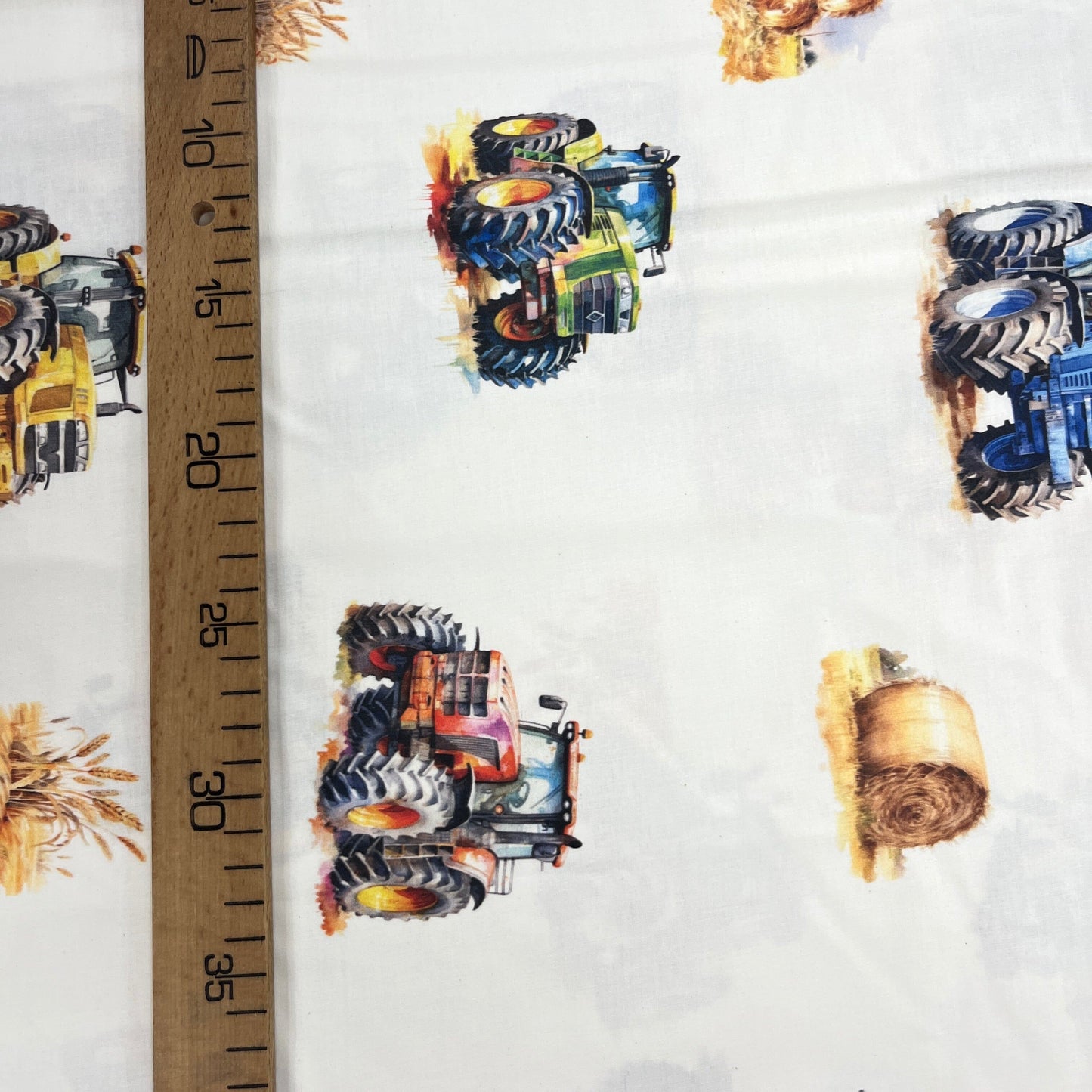 Popeline 100 % Coton Mytissus® - Tracteurs Agricoles Tissu Coton MYTISSUS
