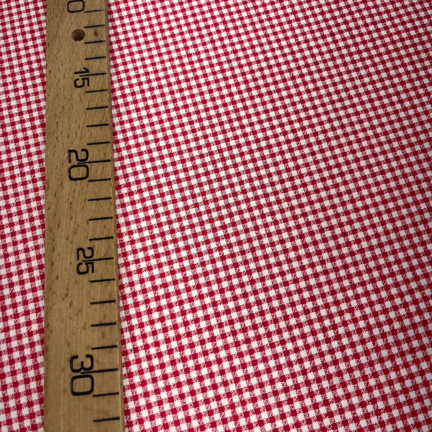 Popeline 100 % Coton Mytissus® - Vichy Rouge Tissu Coton MYTISSUS