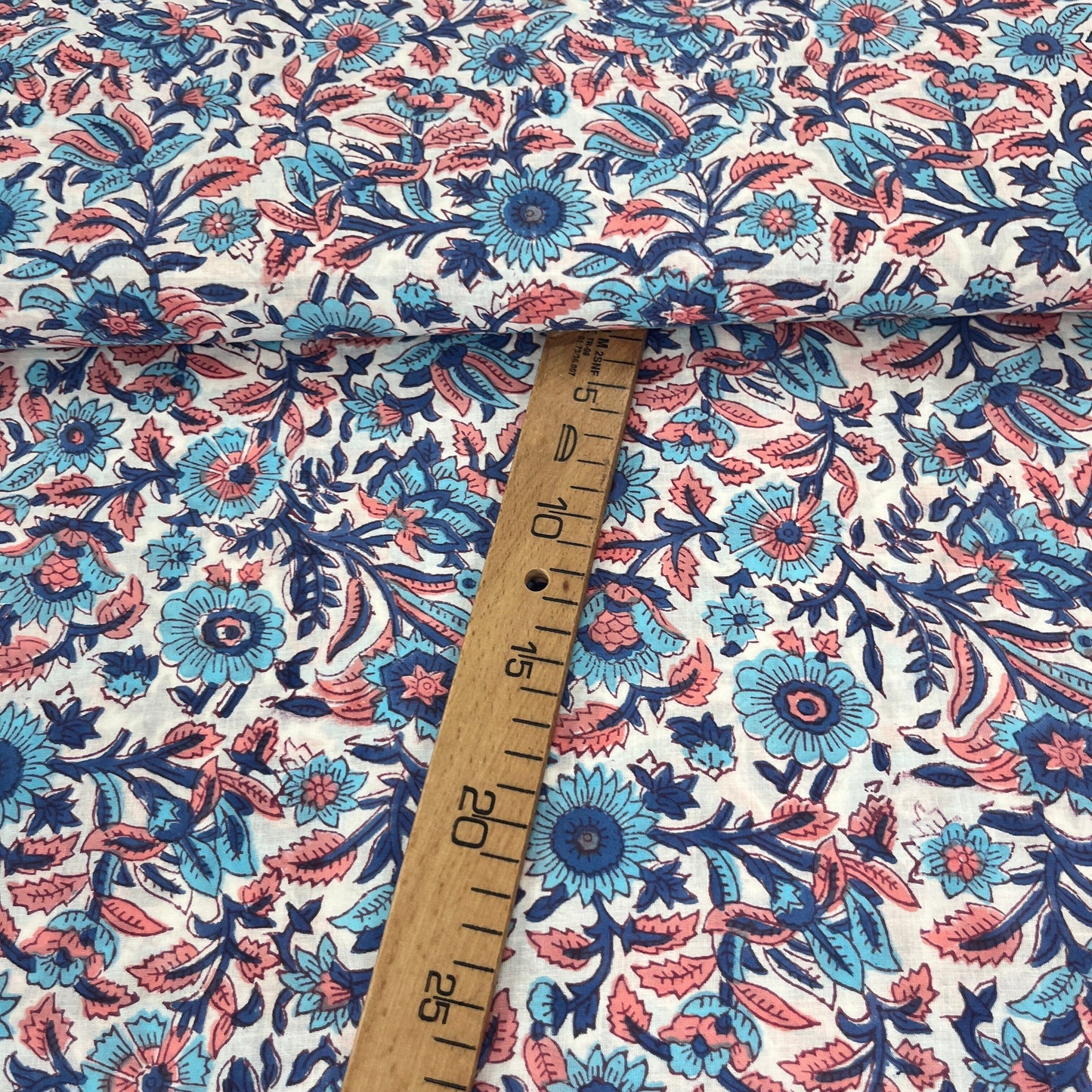 Sanganeri Fleuri Pastel - Teinture Main MYTISSUS