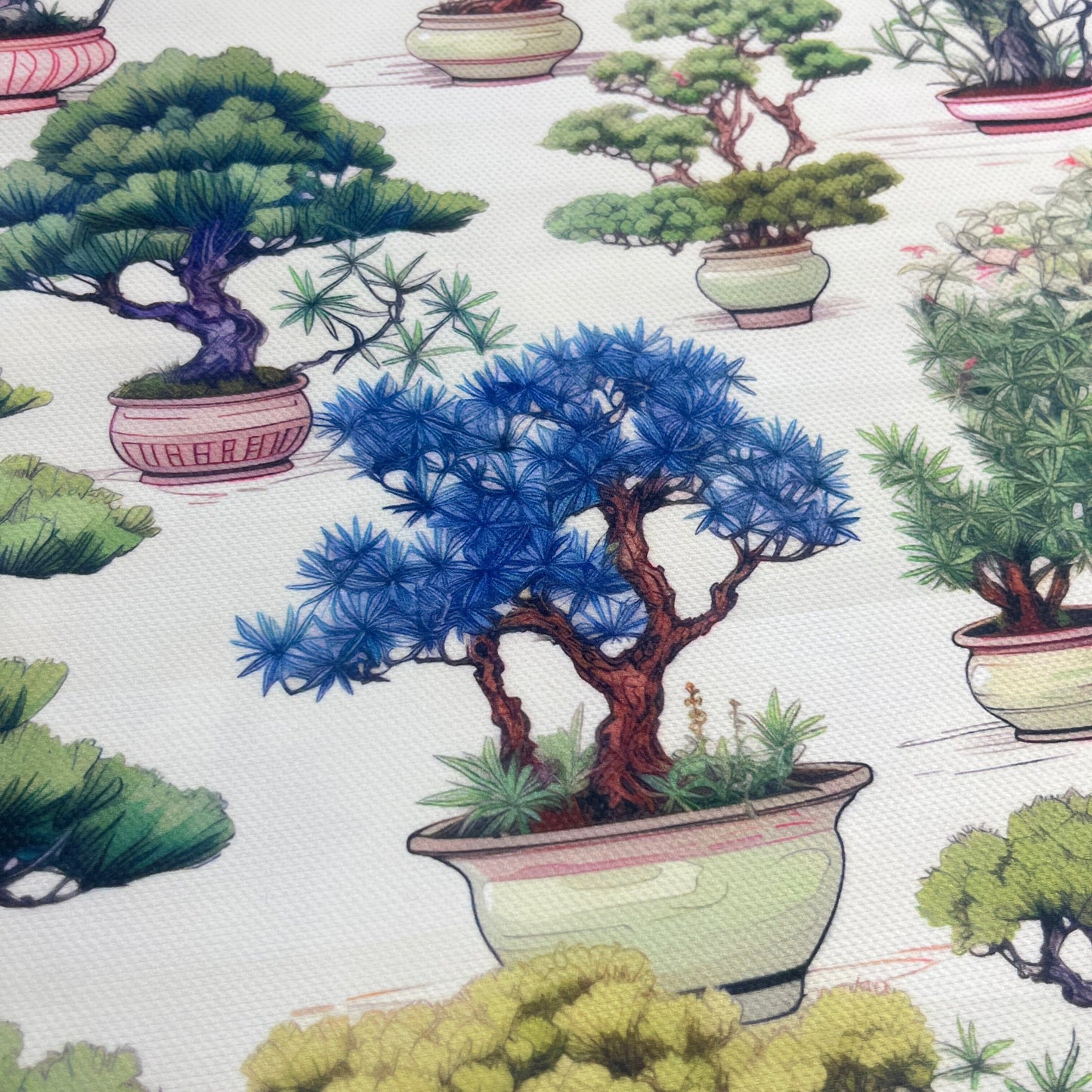 Tissu Impression Numérique - Bonsaï Tissu Ameublement MYTISSUS