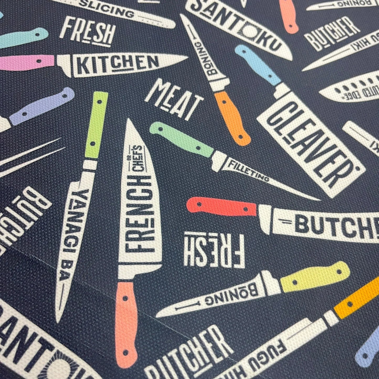 Tissu Impression Numérique - Couteaux Cuisine - MYTISSUS