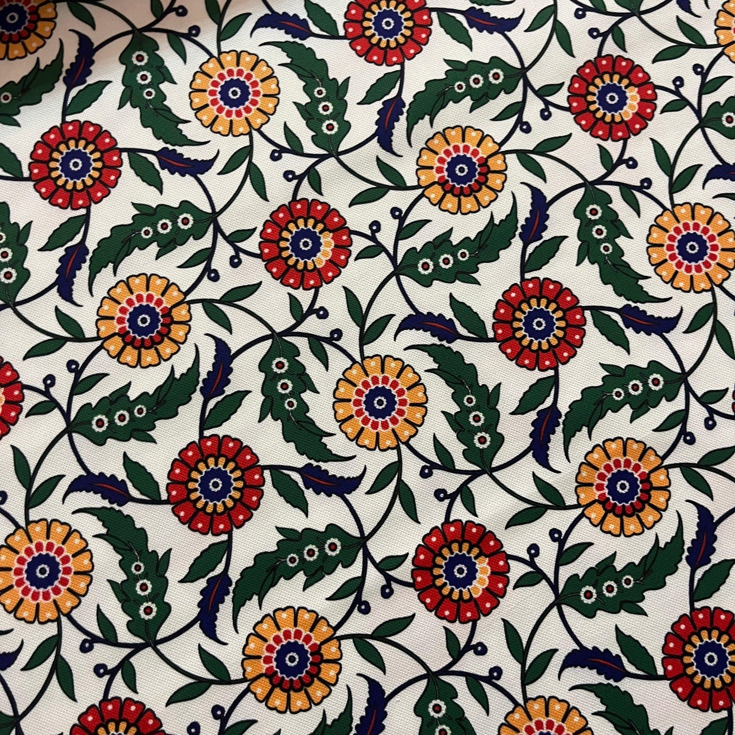 Tissu Impression Numérique - Fleurs Géométriques - MYTISSUS