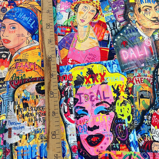 Tissu Impression Numérique "Le Chef d'oeuvre" - Style Galerie d'Art & Arty 250g - Qualité Premium MyTissus Alsace