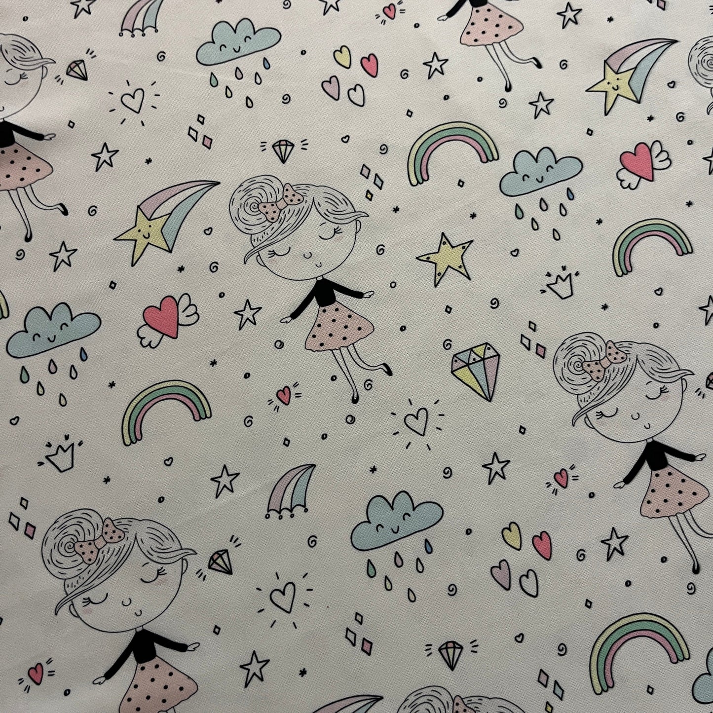 Tissu Impression Numérique - Le Monde des Princesses MYTISSUS