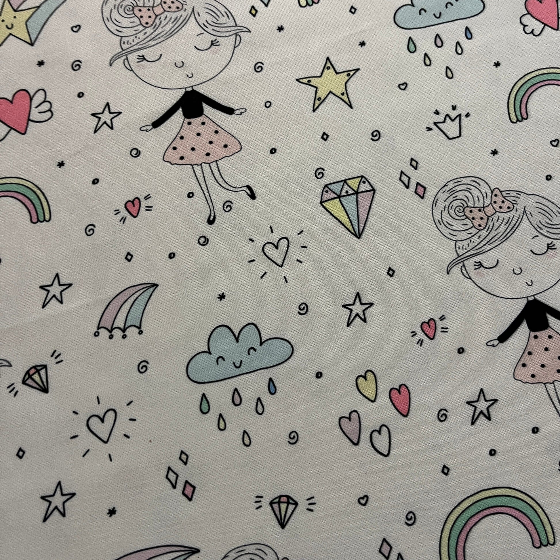 Tissu Impression Numérique - Le Monde des Princesses Tissu Ameublement MYTISSUS