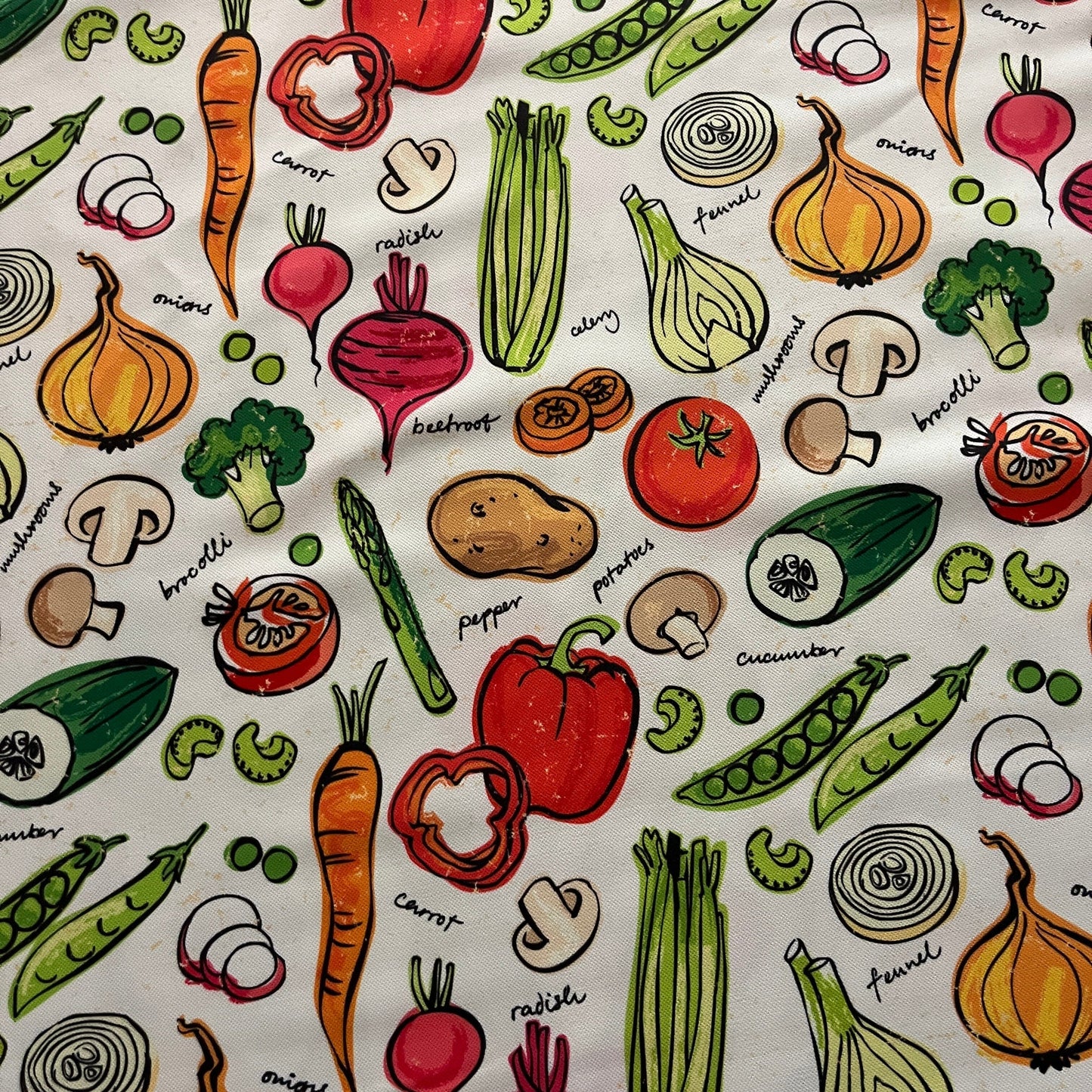 Tissu Impression Numérique - Légumes Tissu Ameublement MYTISSUS