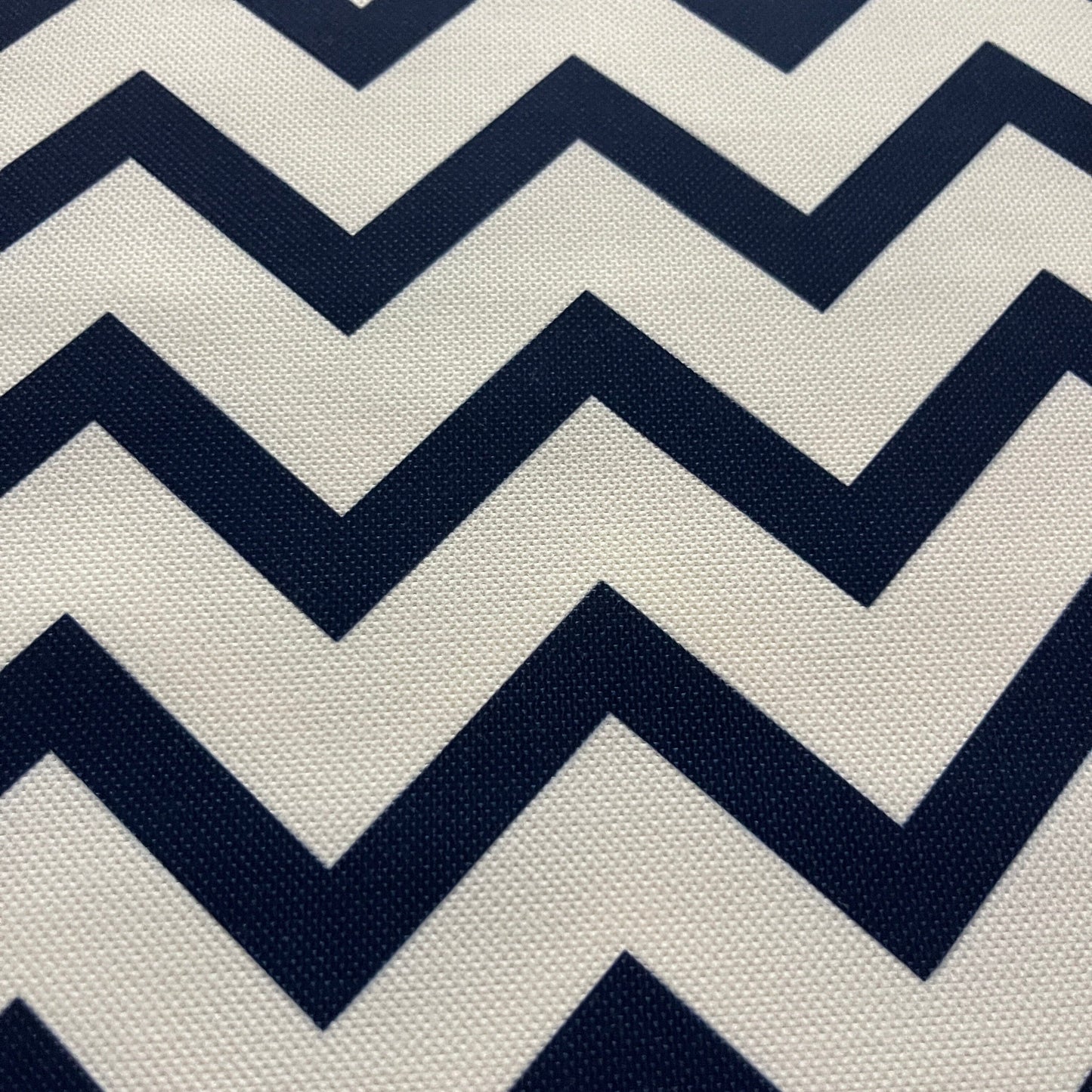 Tissu Impression Numérique - Zig Zag Marine Tissu Ameublement MYTISSUS