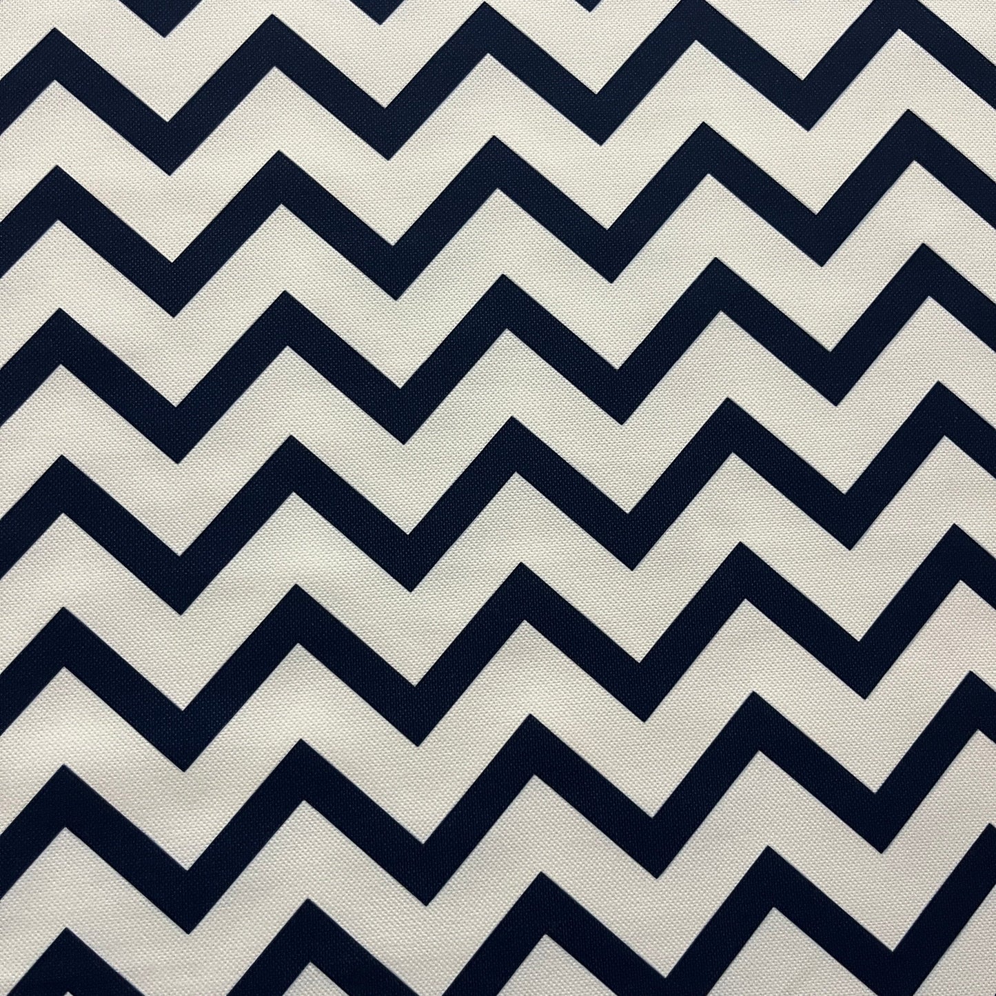 Tissu Impression Numérique - Zig Zag Marine Tissu Ameublement MYTISSUS