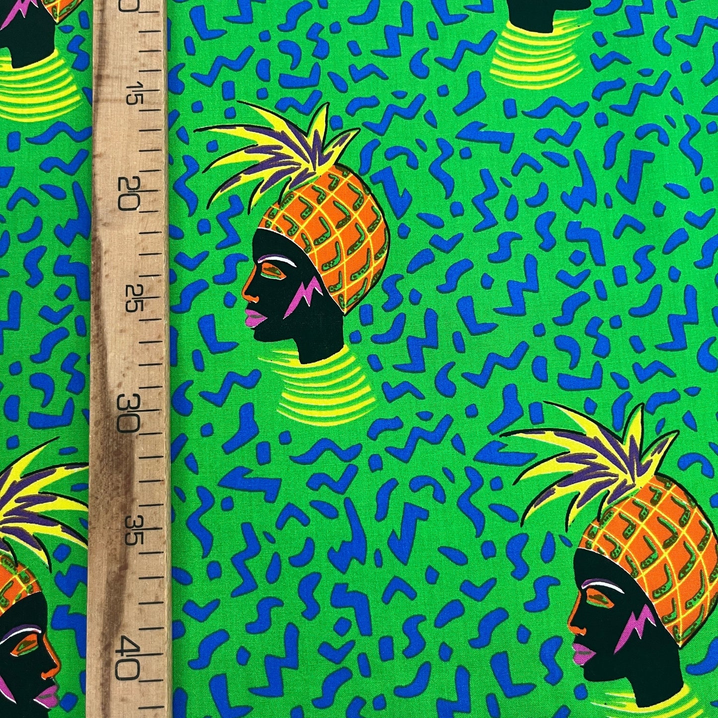 Tissu Viscose Premium - Wax Style Vert MYTISSUS