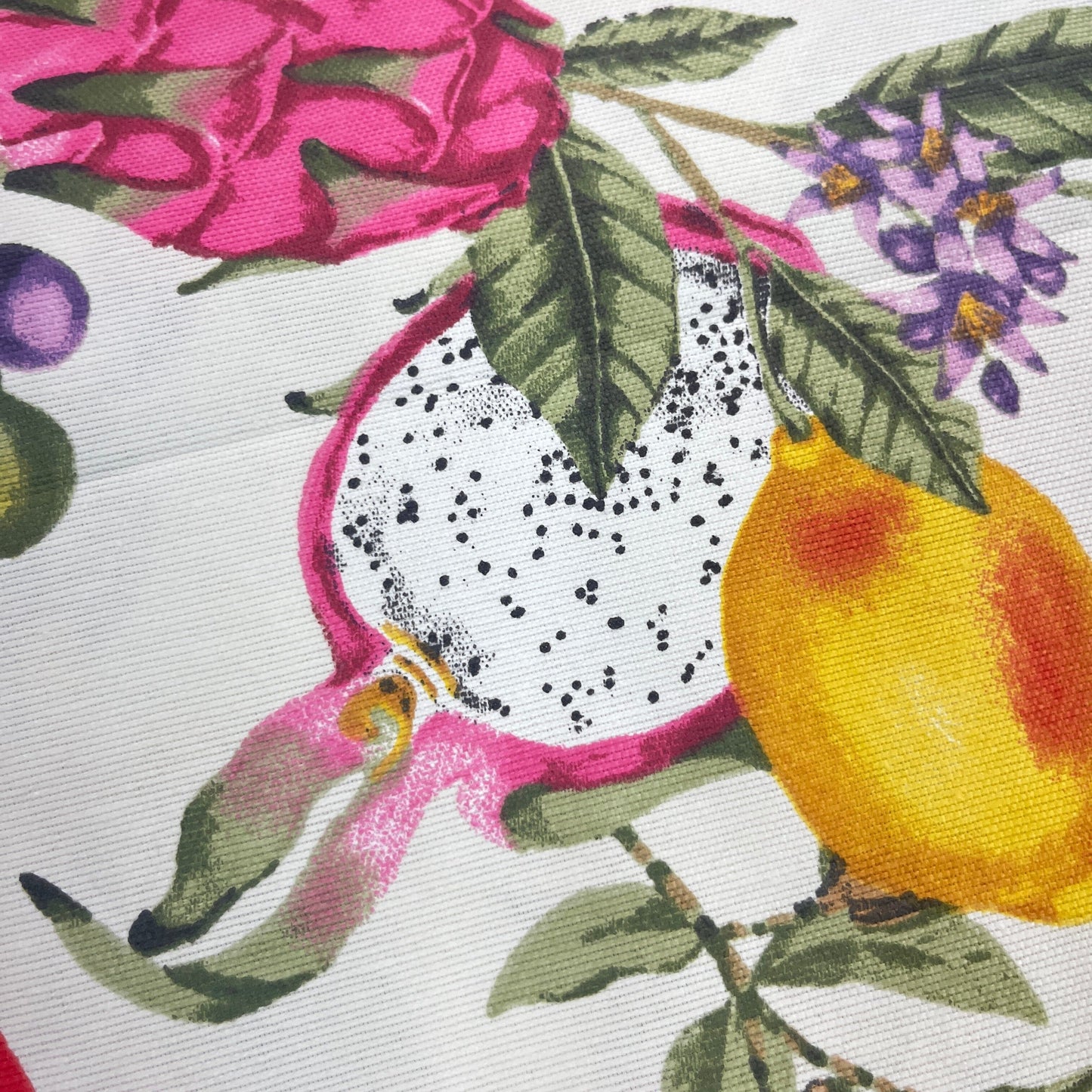 Toile Déperlante Premium - Fruits Asiatiques Tissu Ameublement MYTISSUS