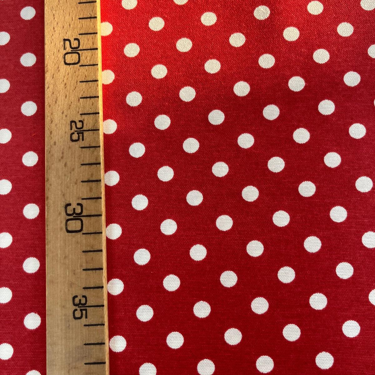 Toile Déperlante Premium - Pois Rouge - Qualité Premium MyTissus Alsace