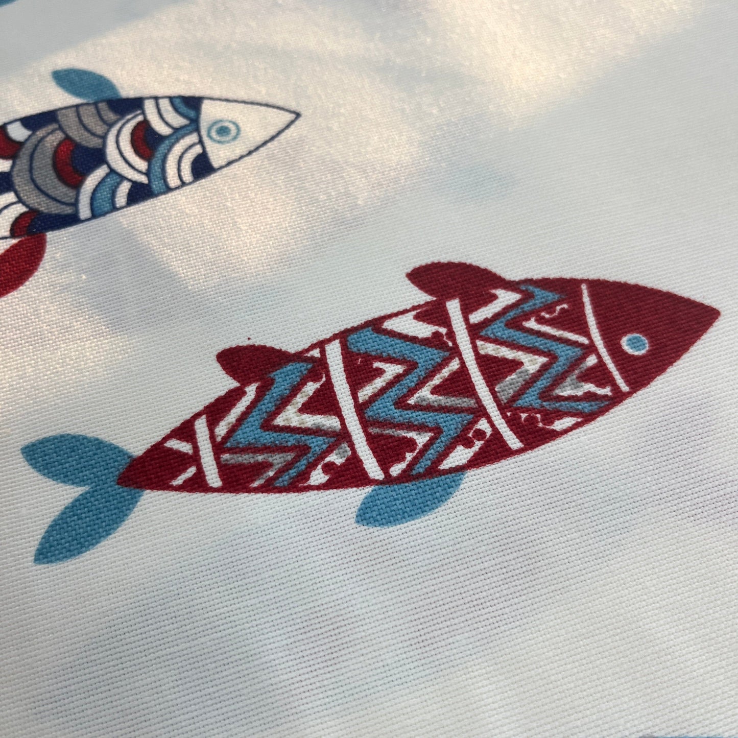 Toile Déperlante Premium - Poissons Tissu Ameublement MYTISSUS