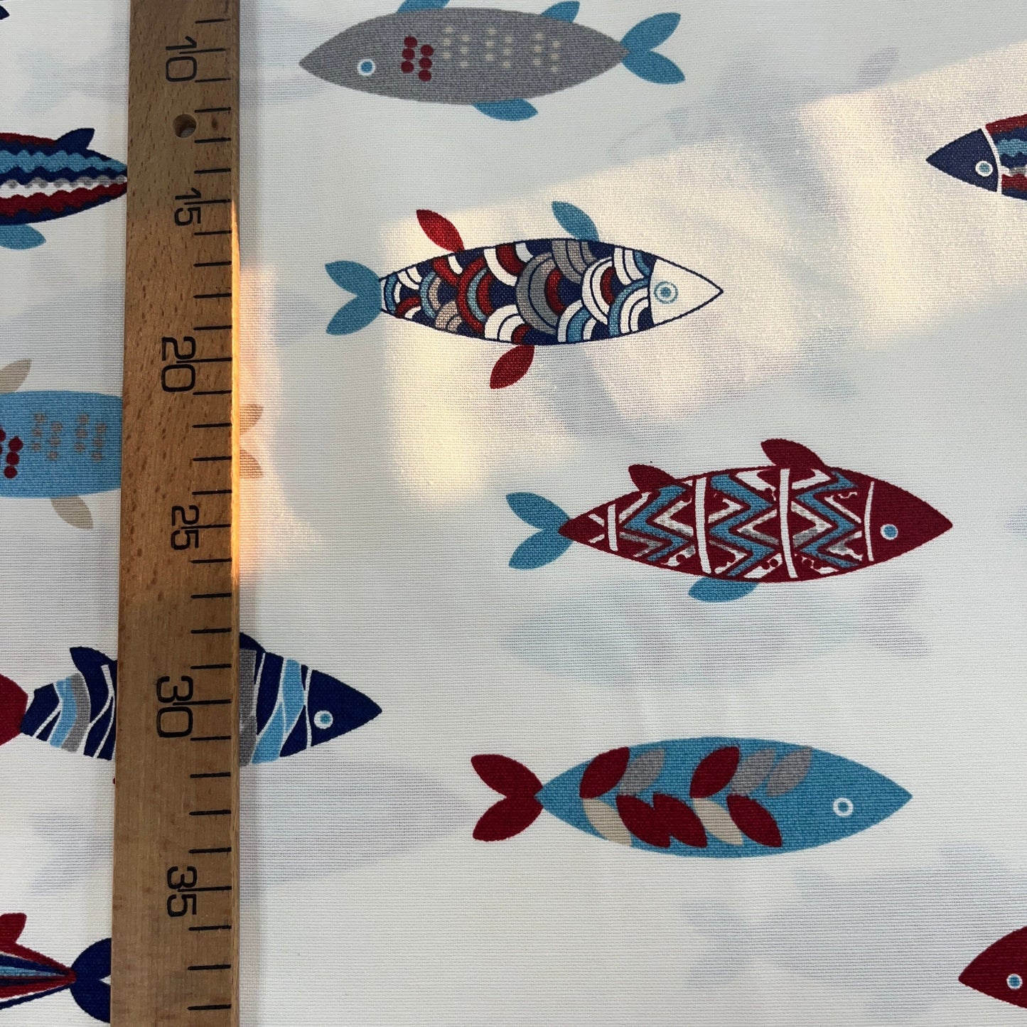 Toile Déperlante Premium - Poissons Tissu Ameublement MYTISSUS