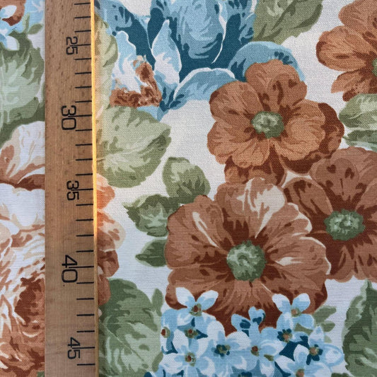 Toile Déperlante Premium - Roses Rétro Pastel - Qualité Premium MyTissus Alsace