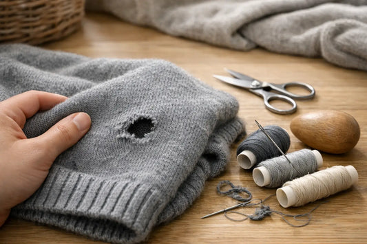 Peut-on réparer un pull troué sans le dénaturer ?