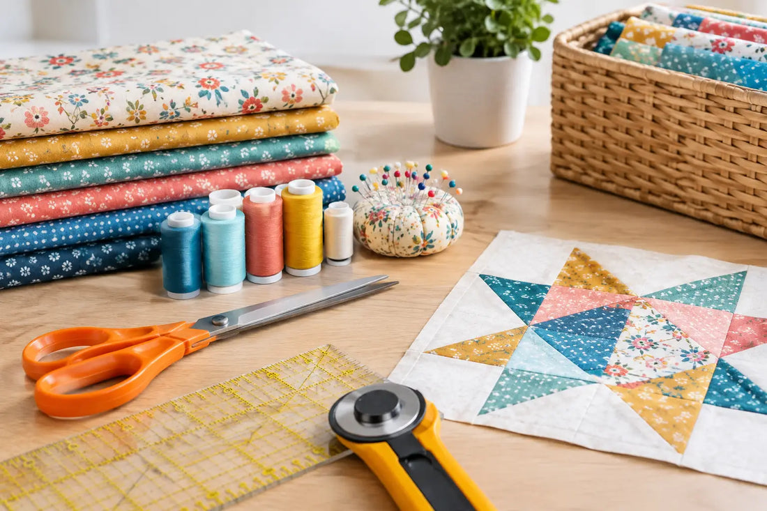 Fournitures indispensables pour patchwork débutant